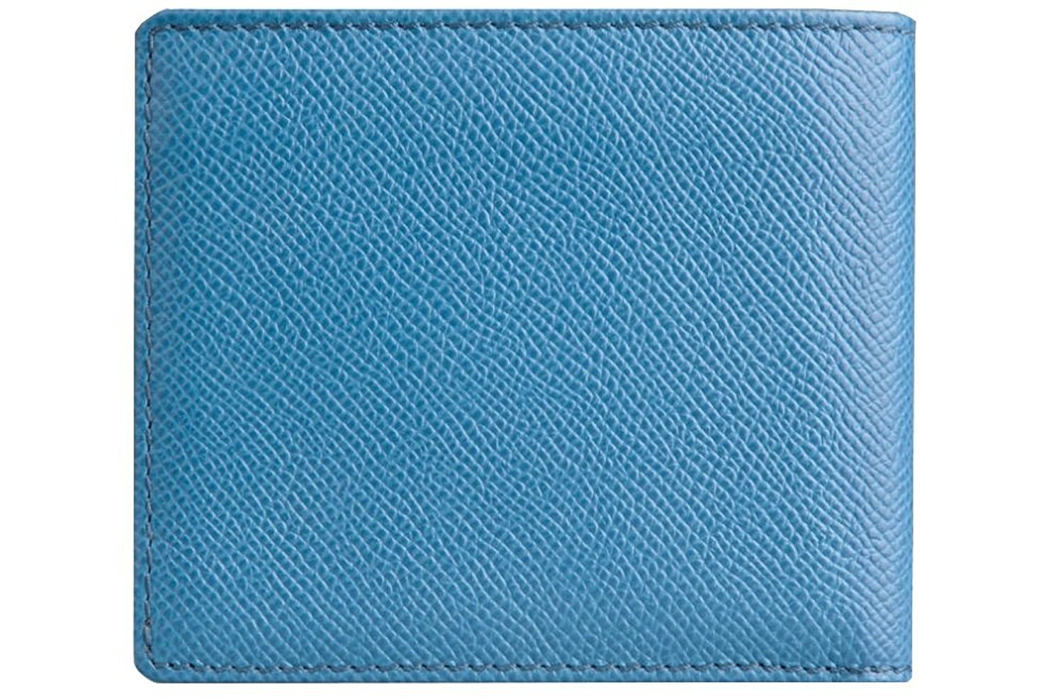 Burberry London Leather 8 Credit Card Billfold Wallet Airforce Blue Light  Blue 